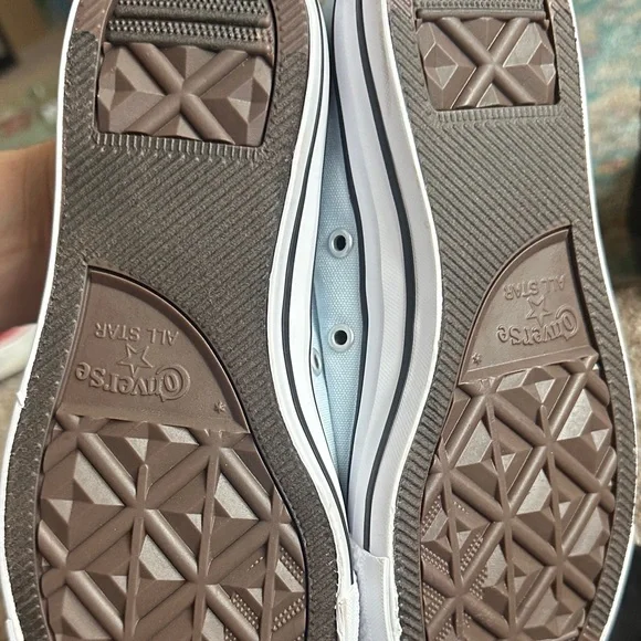 Two Pair Men’s 6 Converse Sky Blue and white Canvas Shoes - Picture 6 of 12